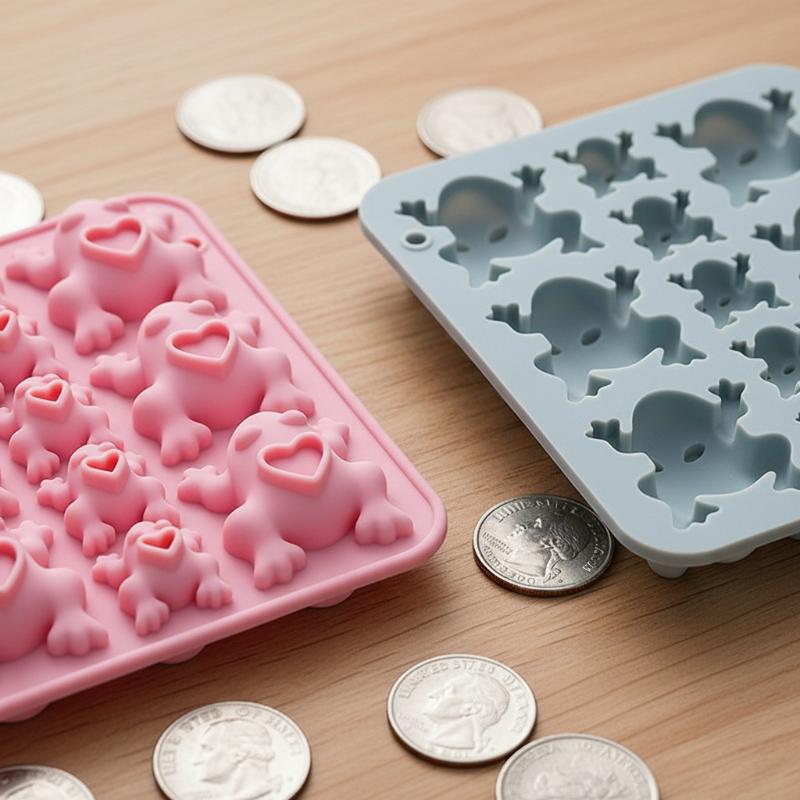 Silicone Mold Tray - Kurbağa Silikon Kalıbı, Doğum Günü, Parti,
