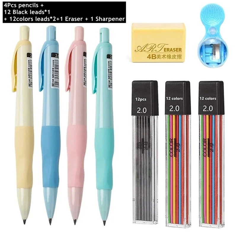 Staedtler Pencil Lumocolor - Mekanik Kalem Seti 2.0mm HB Siyah/Renkli