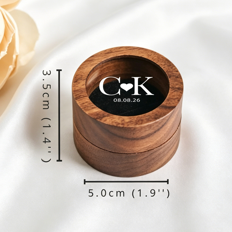 Kişiselleştirilmiş Alyans Kutu - Wood Ring Blank incelemesi ve fiyatı