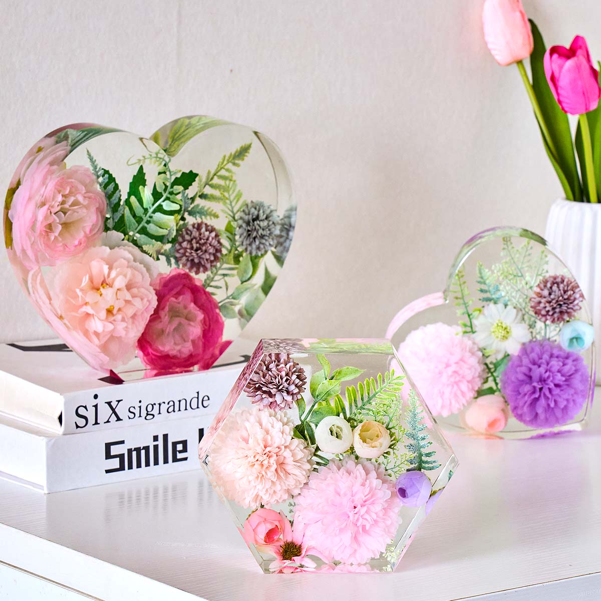 Büyük Aşk silikon kalıp DIY Ka - Flower Preservation Resin incelemesi ve fiyatı