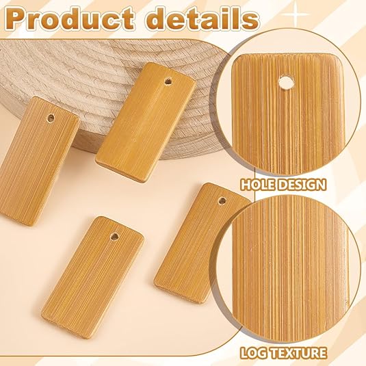 50 adet ahşap etiketler anahta - Wood Ring Blank incelemesi ve fiyatı