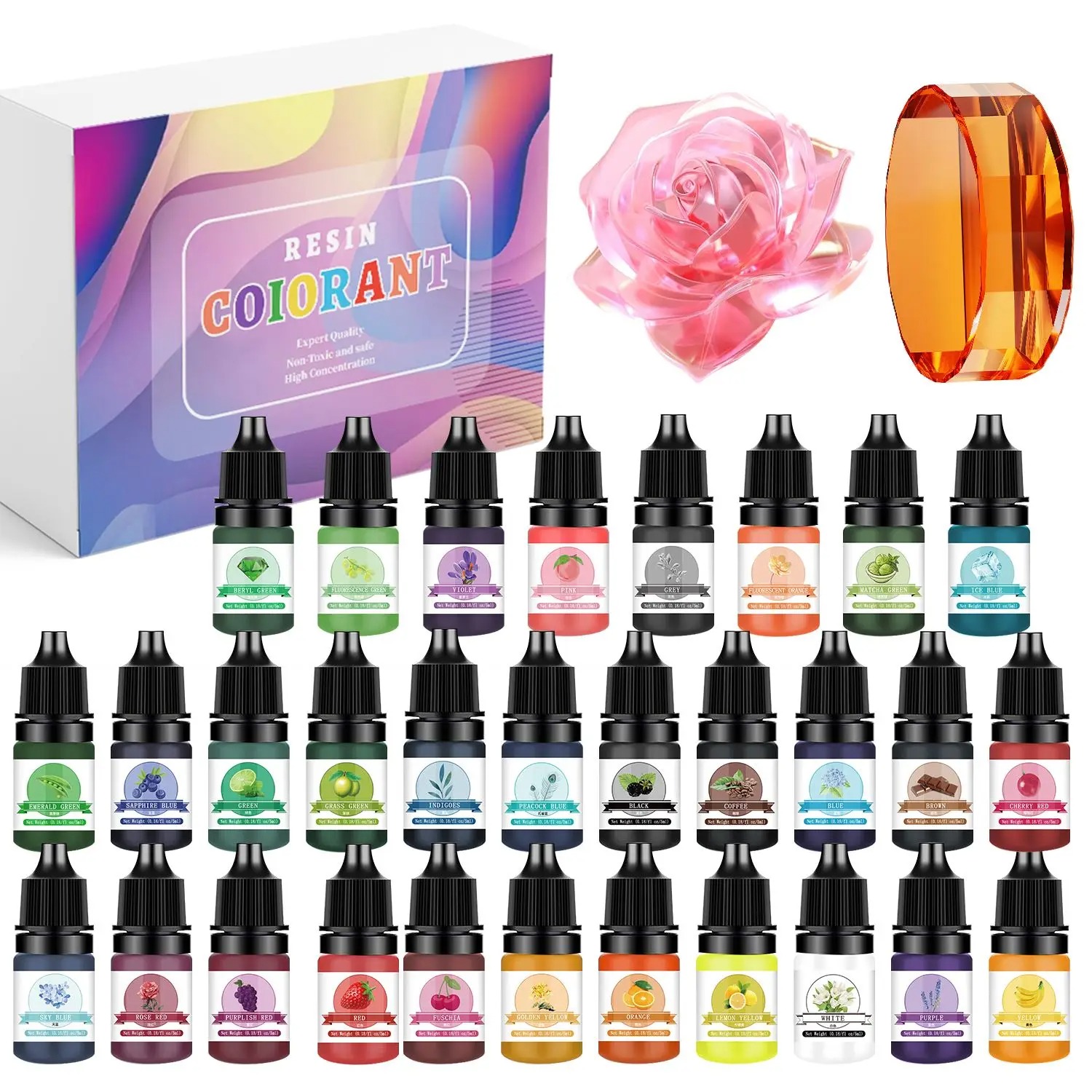 30 Renk 5ml Epoksi Reçine Pigm - Epoxy Uv Resin Kit incelemesi ve fiyatı