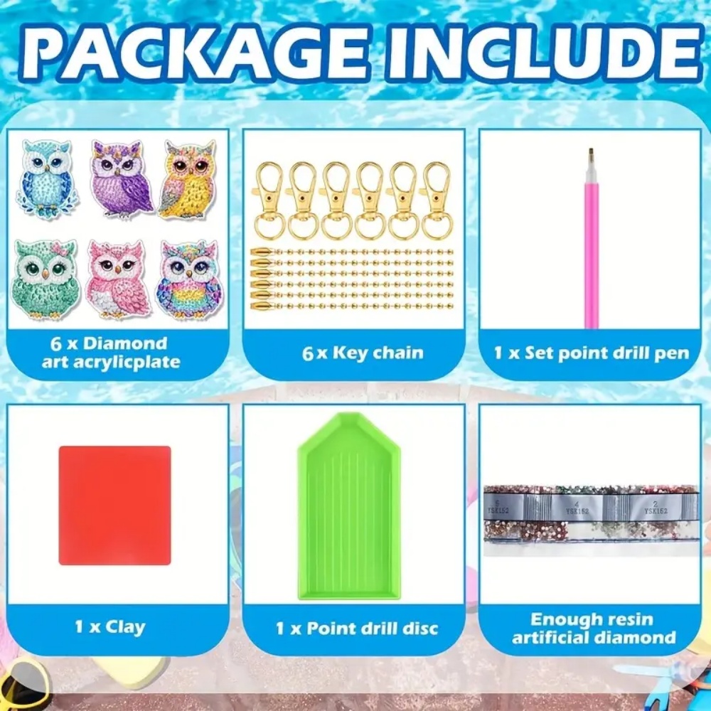 6 parçalı/set DIY Elmas Anahta - Resin Craft Kit incelemesi ve fiyatı